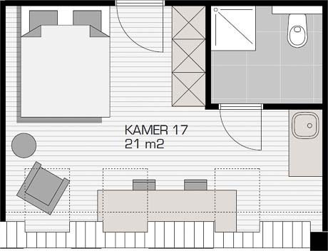 plattegrond kamer 17