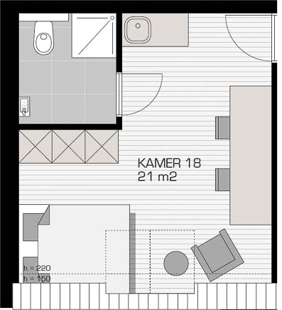 plattegrond kamer 18